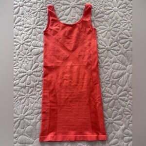 Arden B Coral Sleeveless Bandage Tank Dress